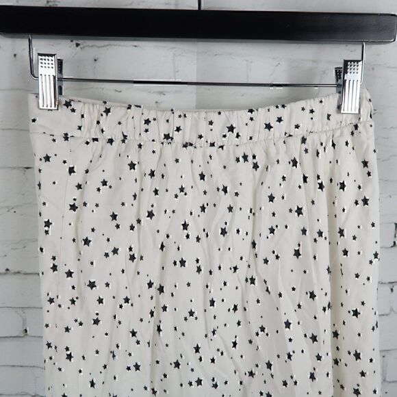 ALTAR'D STATE WHITE WITH BLACK STARS MINI TULIPSKIRT SIZE SMALL - Picture 8 of 8